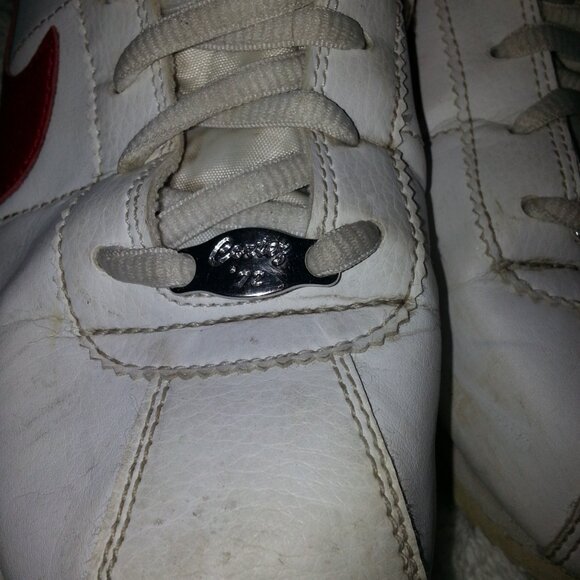 Red Nike Cortez Women's Cheer Sneakers Shoes Worn - Picture 3 of 15